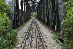 Abandoned railway bridge crossing Bukit Timah road