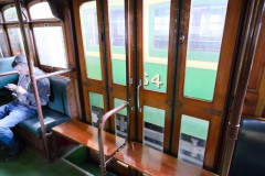 Innovative foldable bench in Melbourne & Metropolitan Tramways Board Y1 Class No 613