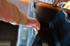 Reversible bench in Victorian Railways Luxury Car No 53