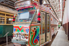 Yarra Trams Z1 Class No 81 ‘Karachi W11’. The tram is decorated to celebrate the 2006 Melbourne Commonwealth Games.
