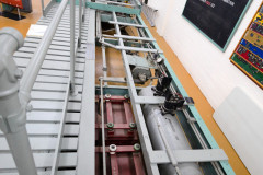 Brake system of a training tram mockup