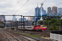 Outbound passenger train at Richmond
