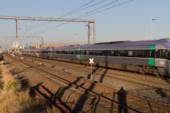 V/Line VLocity train at Tottenham station