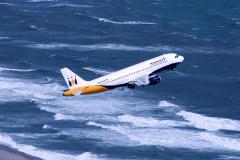 Monarch taking off from Gibraltar