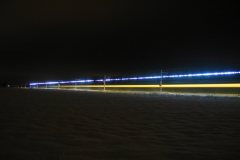 Flaming train in Päivästö, Finland