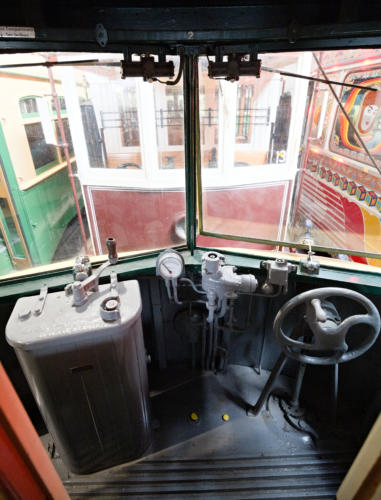 Cab of Victorian Railways Luxury Car No 53. Driver was seated in the middle. They must have loved that windscreen.